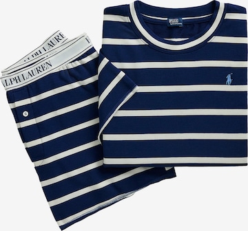 Pyjama ' Club Terry ' Polo Ralph Lauren en bleu : devant