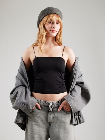 Top 'ONLBELLA' di ONLY in nero: frontale
