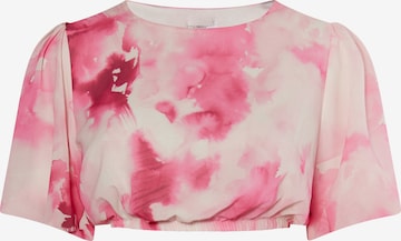 IZIA Blouse in Roze: voorkant