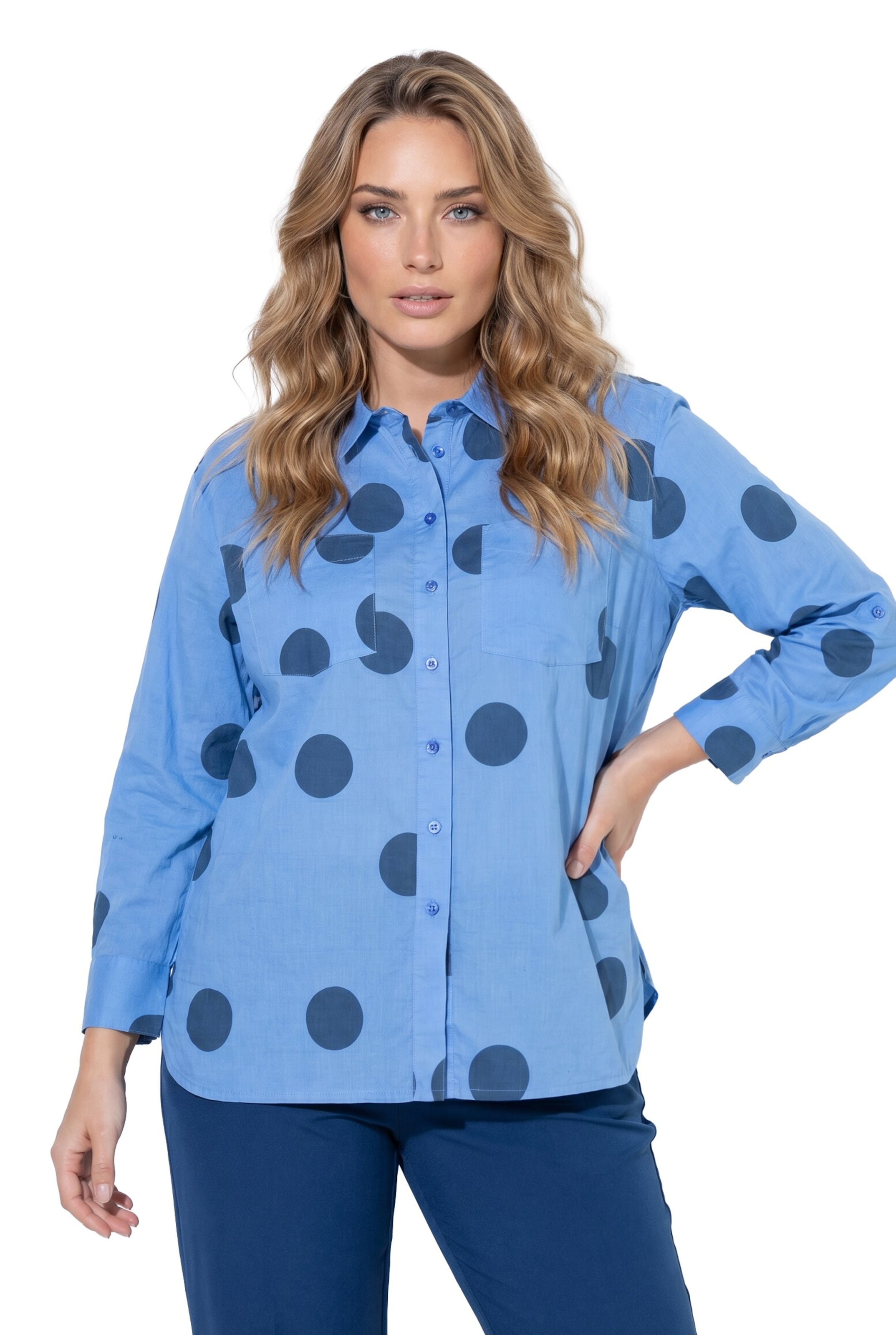 MIAMODA Blouse in Blauw: voorkant