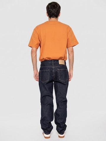 Baggy Jeans 'Edge Straight Rinse 4942 Tai Denim Noos Dark Blue Denim' di Only & Sons in blu