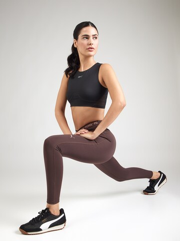 PUMA Skinny Παντελόνι φόρμας 'Strong' σε καφέ