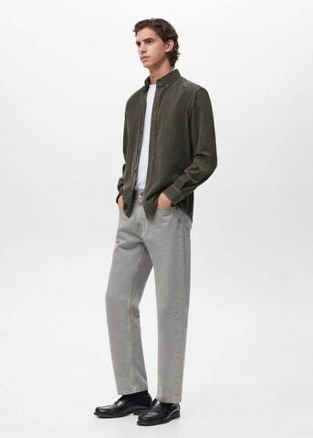 MANGO MAN Regular fit Button Up Shirt 'Tadi' in Green