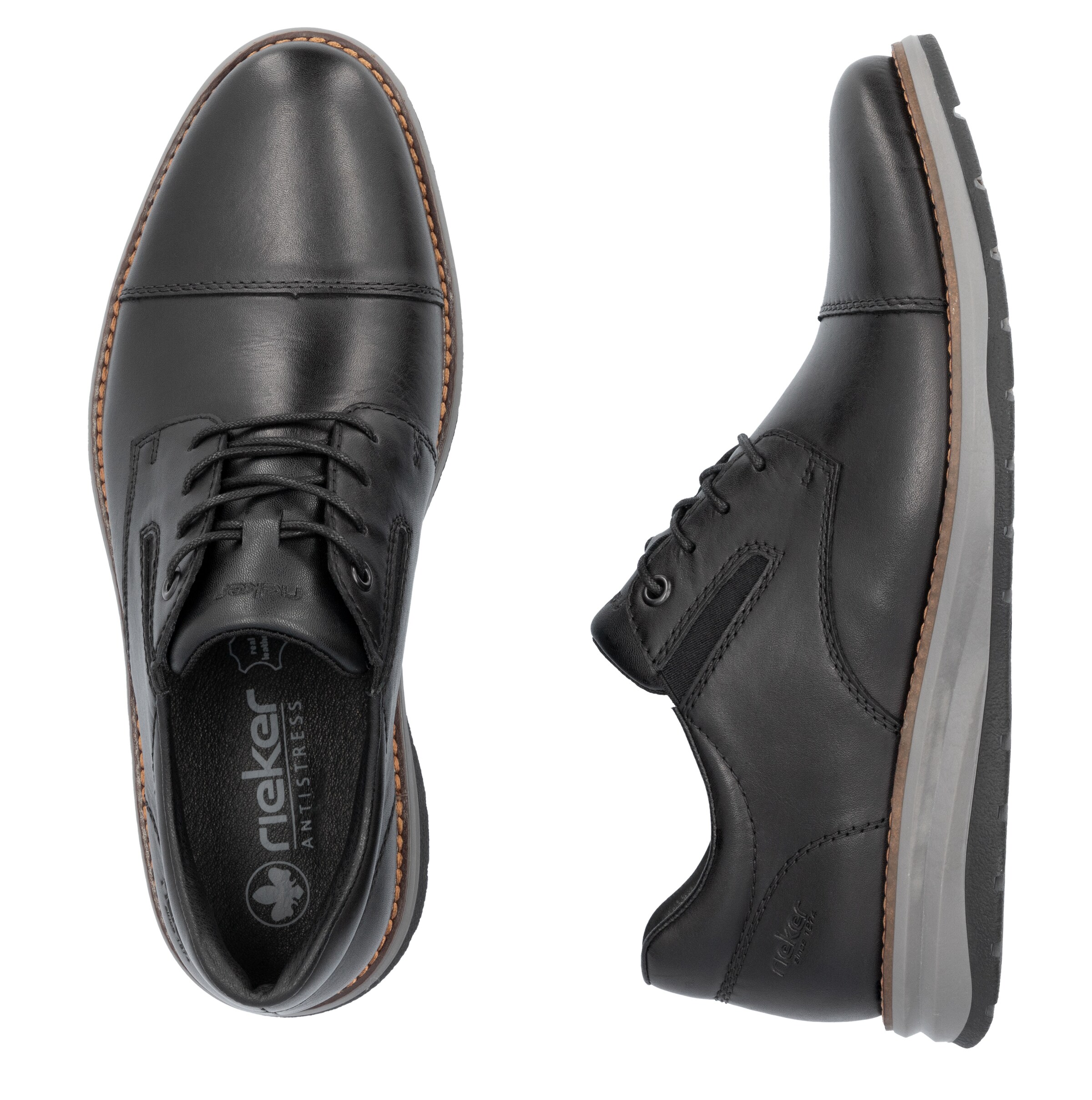 Chaussure de sport à lacets Rieker en noir