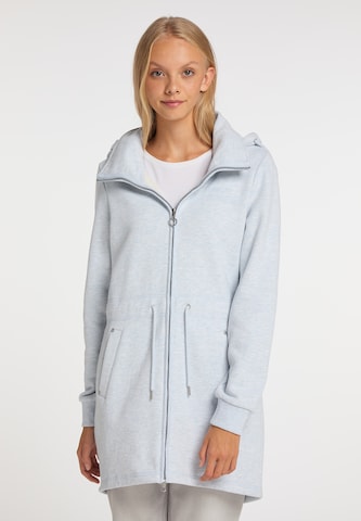 MYMO Zip-Up Hoodie in Blue: front