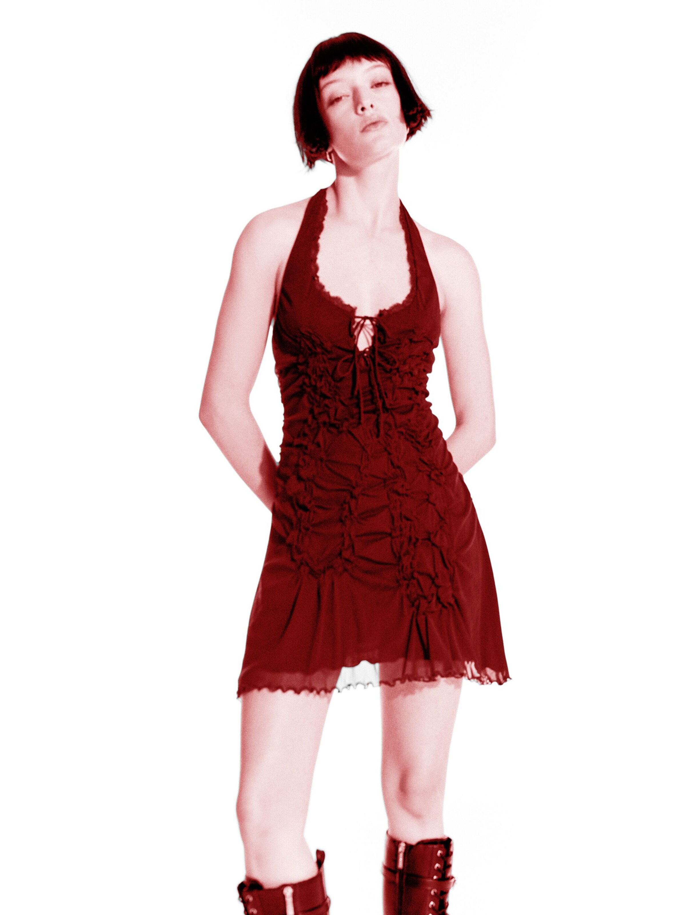 Bershka Kleid in Rot: Vorderseite