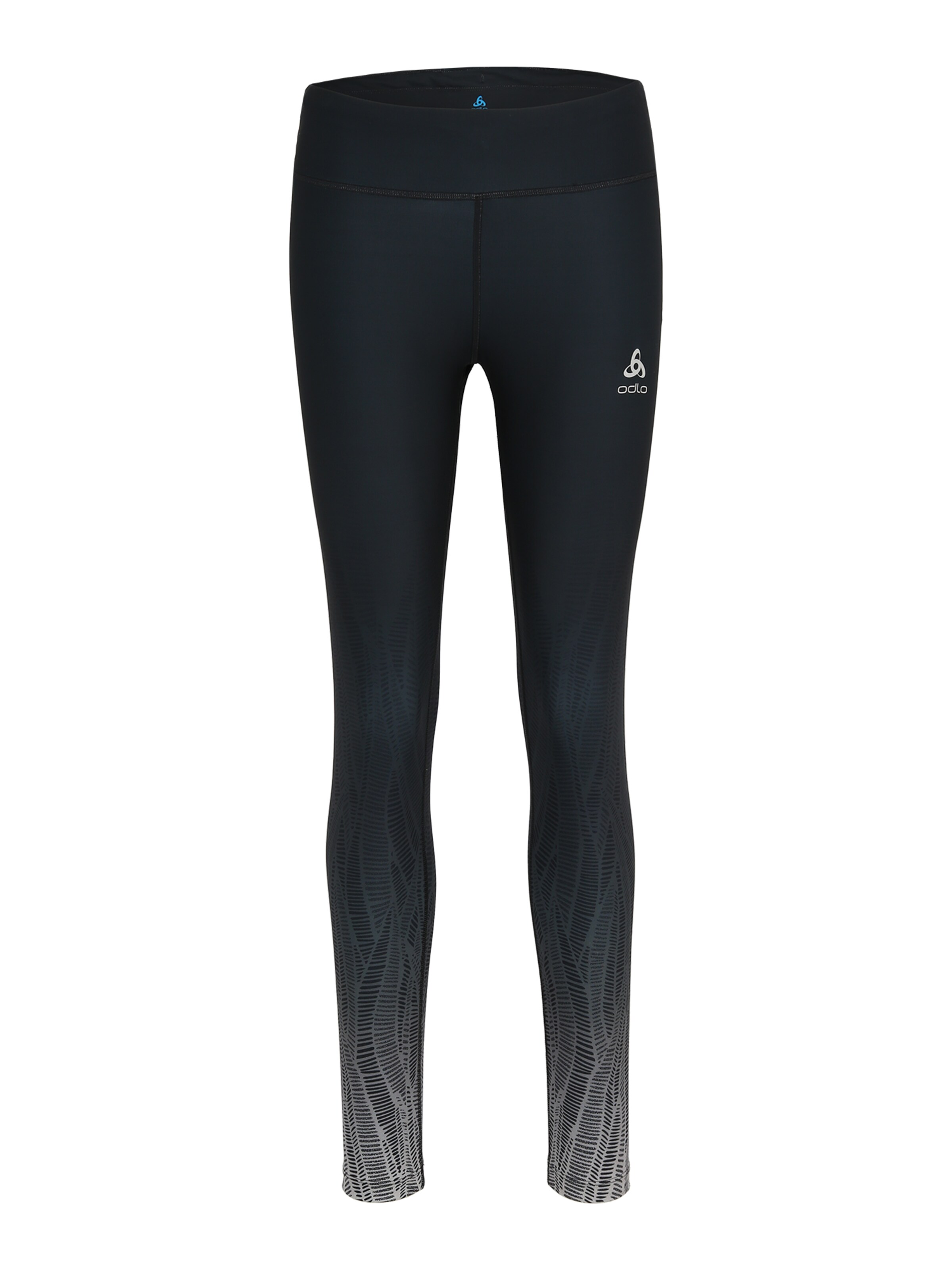 ODLO Skinny Sporthose 'Zeroweight' in Schwarz: Vorderseite