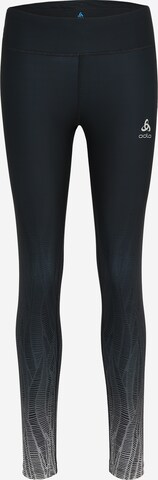 ODLO Skinny Workout Pants 'Zeroweight' in Black: front