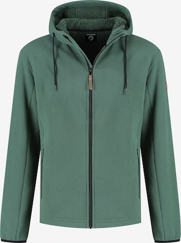 Vestes en maille 'Karlson' Travelin en vert : devant