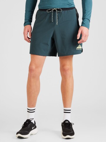 NIKE Štandardný strih Športové nohavice 'SECONDSUNRISE' - Zelená: predná strana