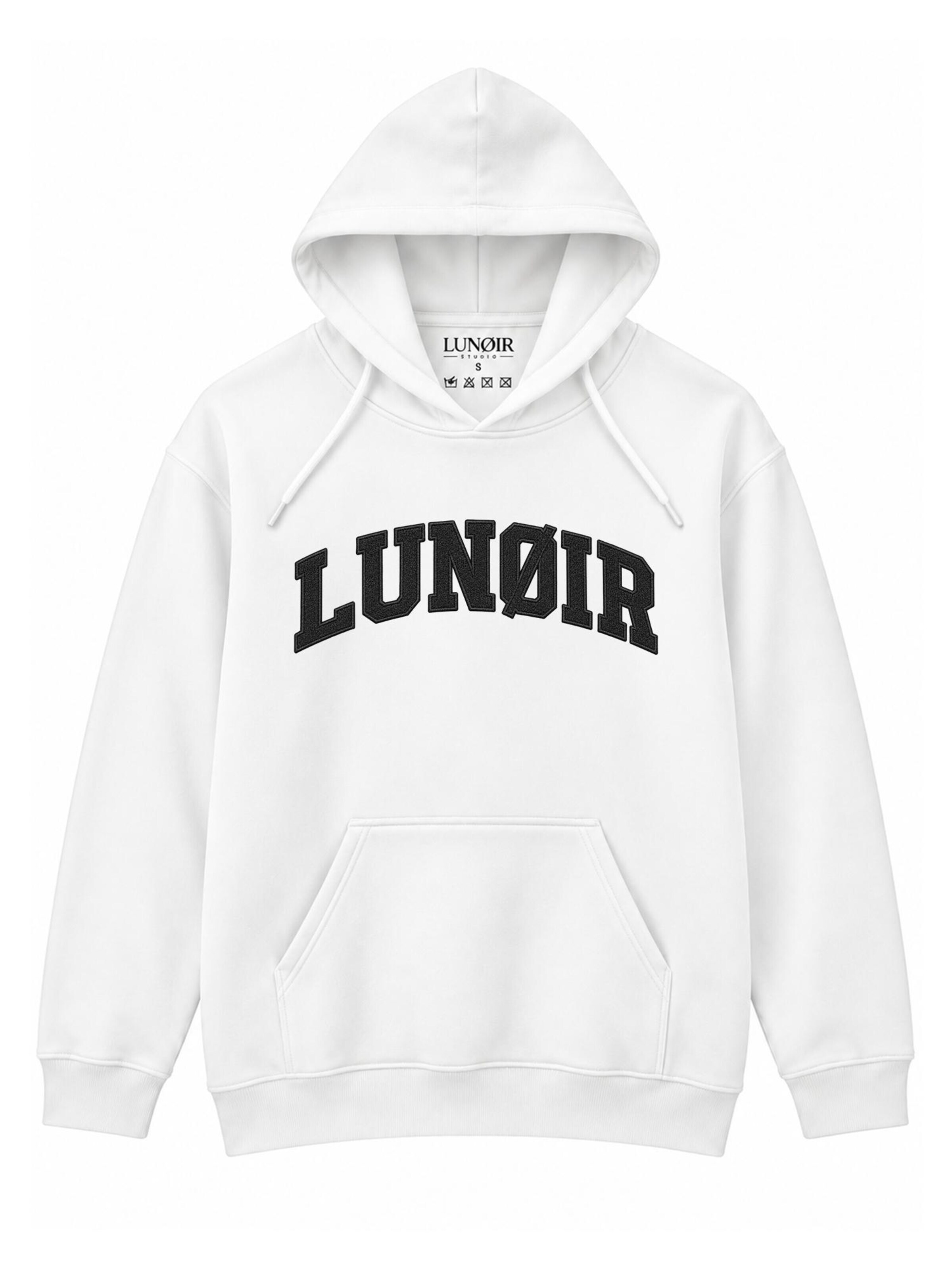 LUNØIR Studio Sweatshirt 'Only Loyalty Rule' in Wit