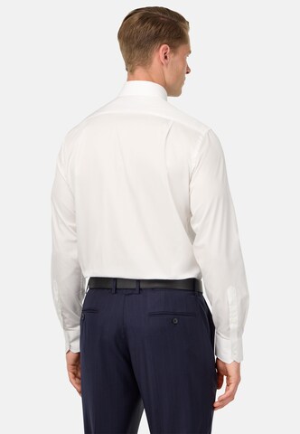 Coupe regular Chemise Boggi Milano en blanc