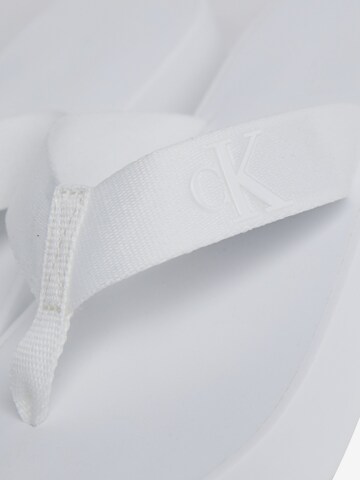 Calvin Klein Jeans T-Bar Sandals in White