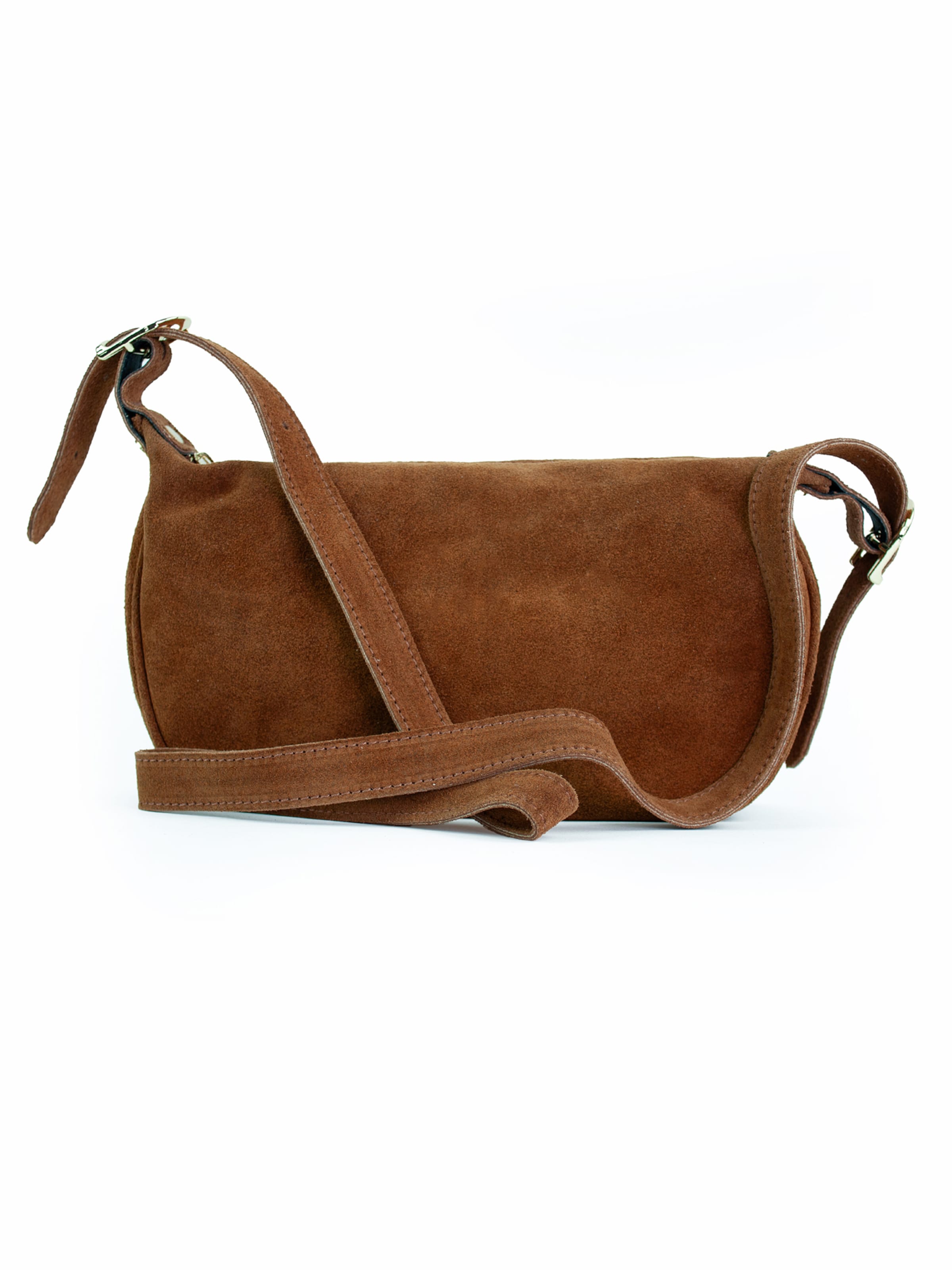 lePelou Schoudertas 'MINA' in Bruin: voorkant