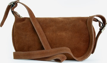 lePelou Schultertasche 'MINA' in Braun: Vorderseite