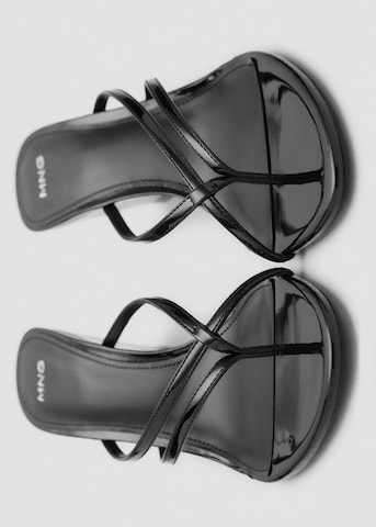 MANGO T-Bar Sandals 'Cuno' in Black