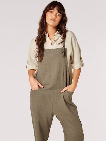 Apricot Loose fit Overalls in Green