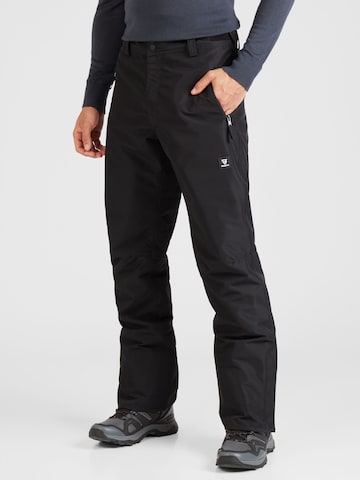 BRUNOTTI רגיל מכנסי טיולים 'Footrail-N' בשחור: מלפנים