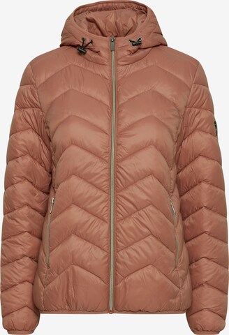 Fransa Between-Season Jacket 'BAPADDING' in Brown: front