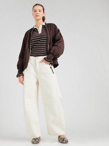 Free People Baggy Jeans in Beige