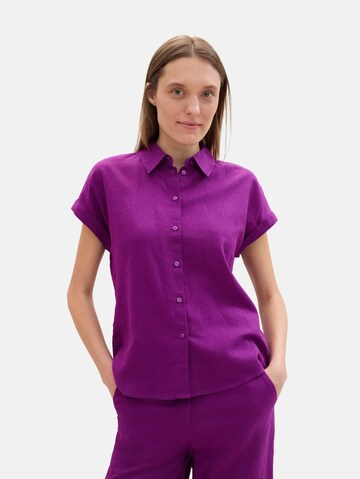 TOM TAILOR Blouse in Purple