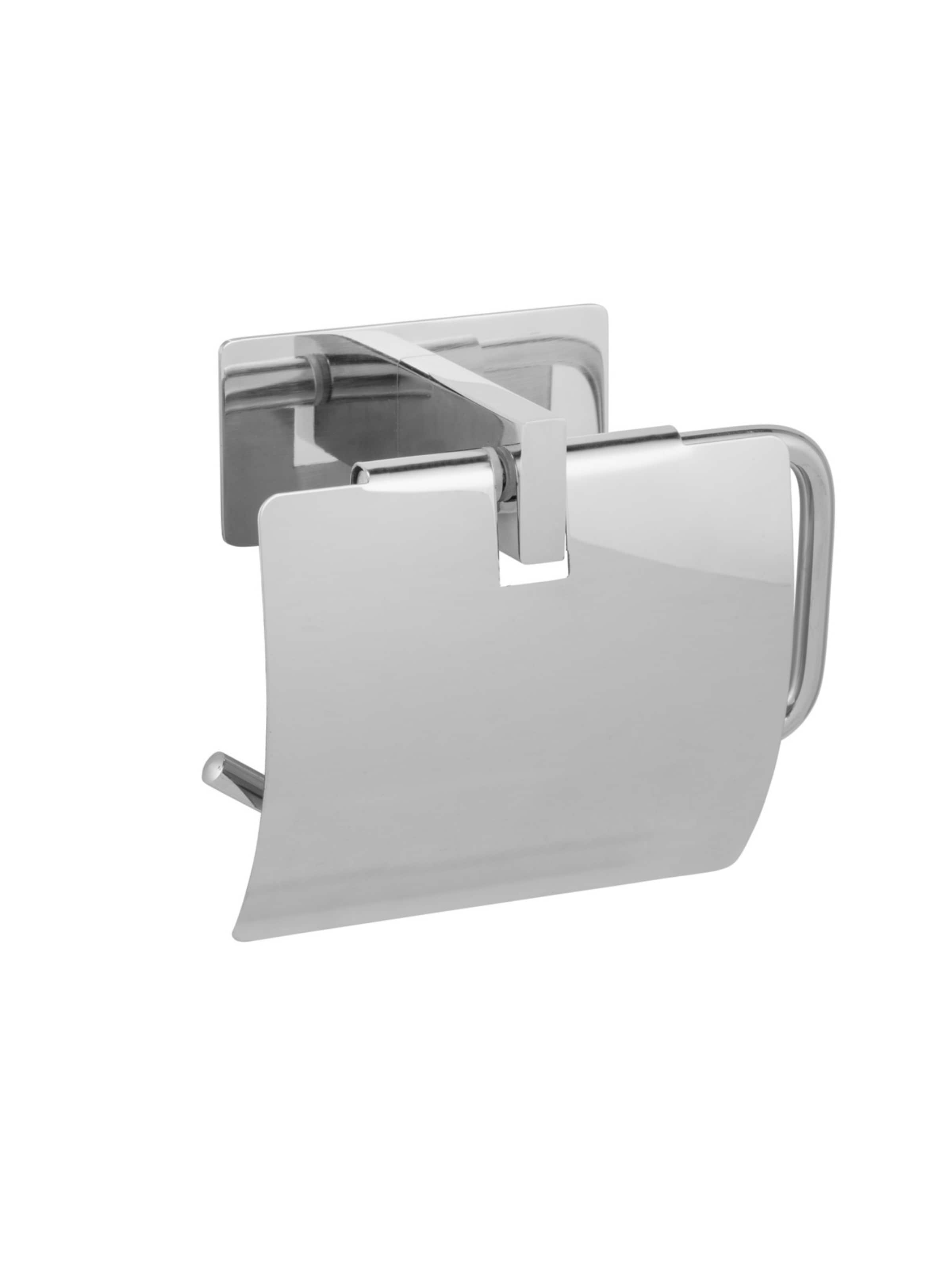 Wenko Toilettenpapierhalter 'Genova' in Silber: Vorderseite