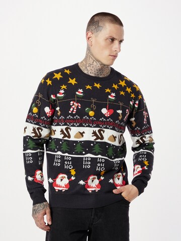 BLEND Weihnachtspullover in Mischfarben: Vorderseite
