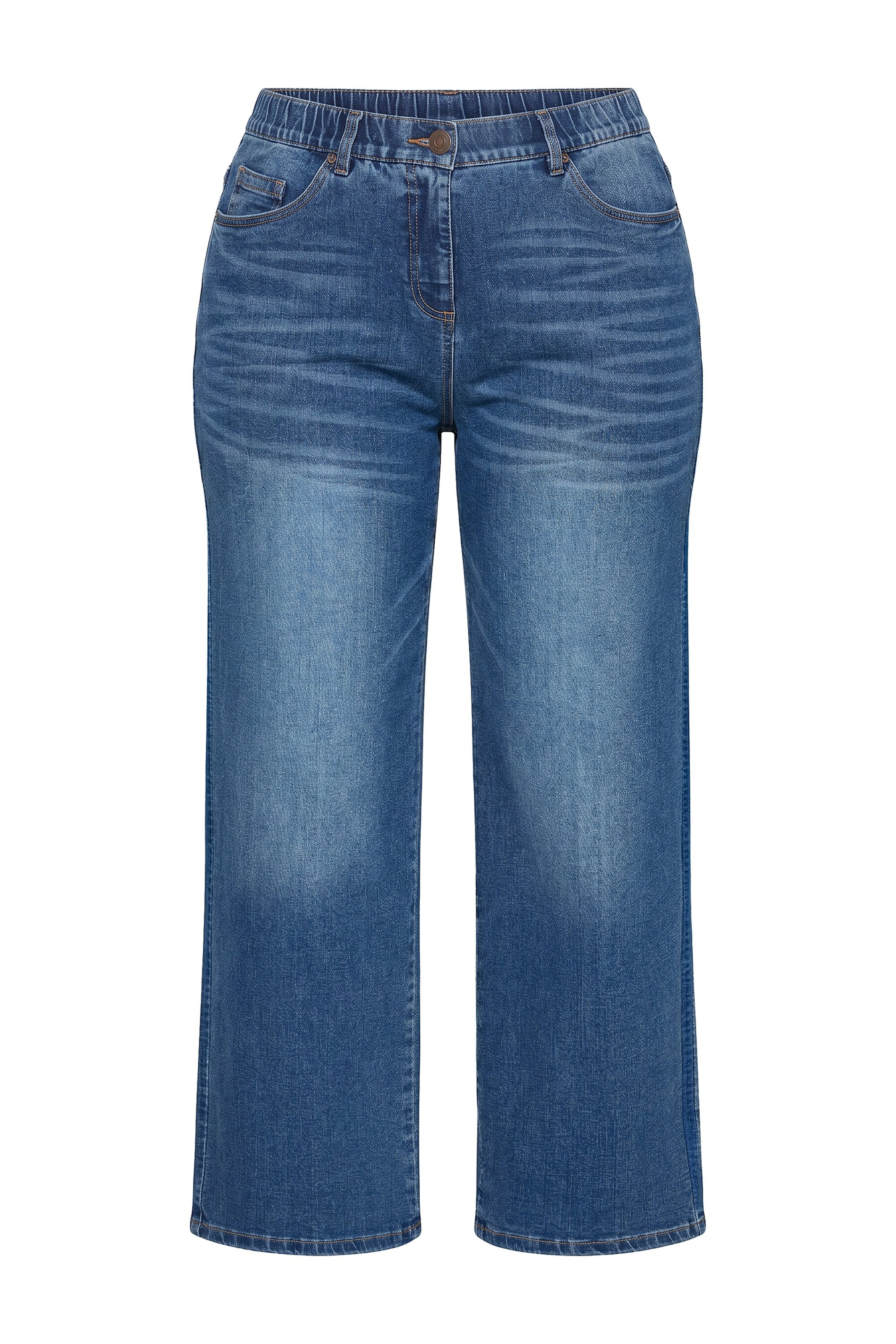 Ulla Popken Wide leg Jeans in Blue: front