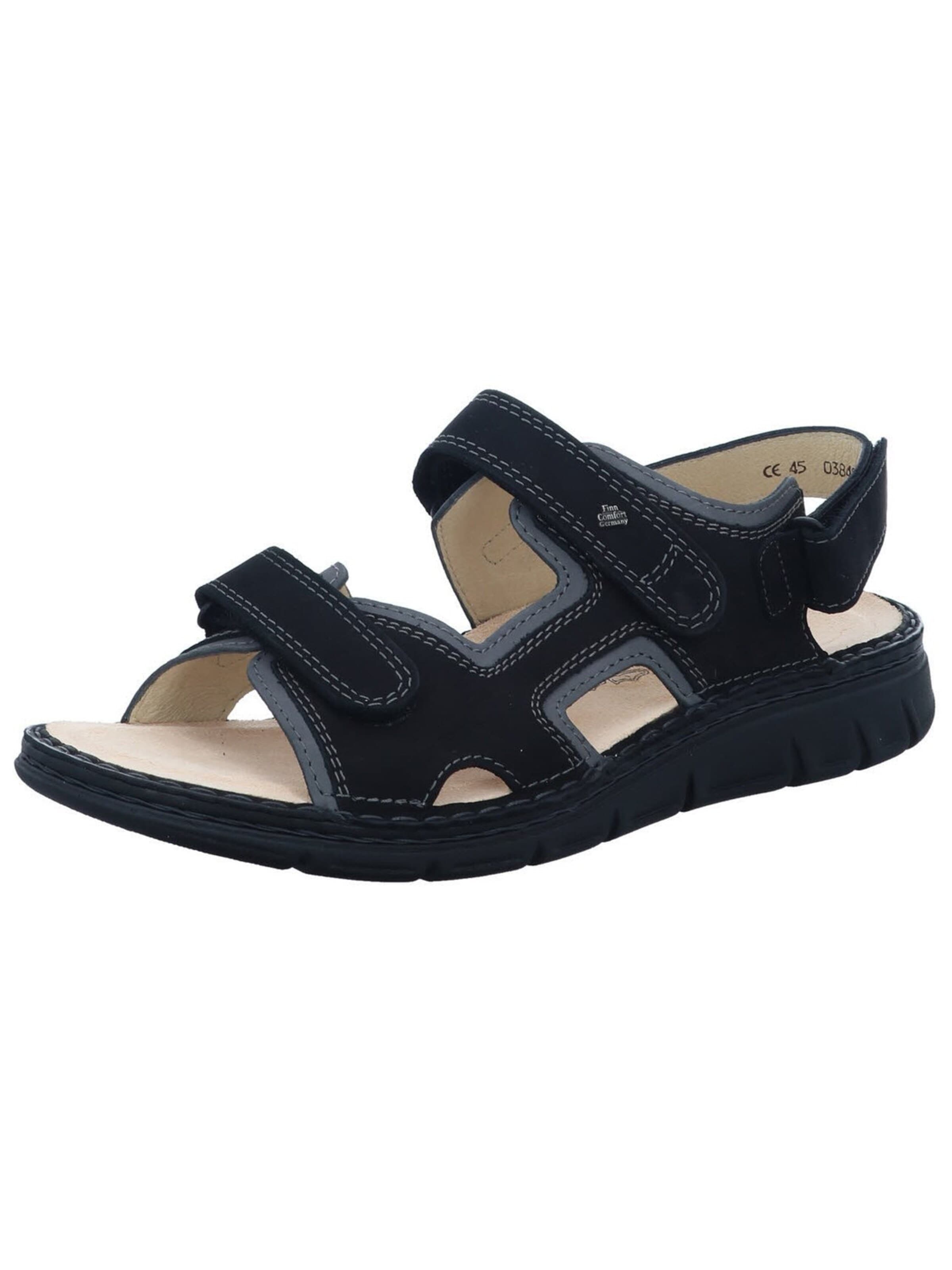 Finn Comfort - Sandalias 'Sandale Herren 81540 901757 Echtleder in schwarz' en negro: frente