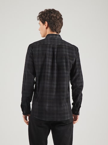 Lindbergh Regular fit Overhemd in Zwart