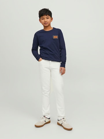 Coupe slim Jean 'Glenn' Jack & Jones Junior en blanc