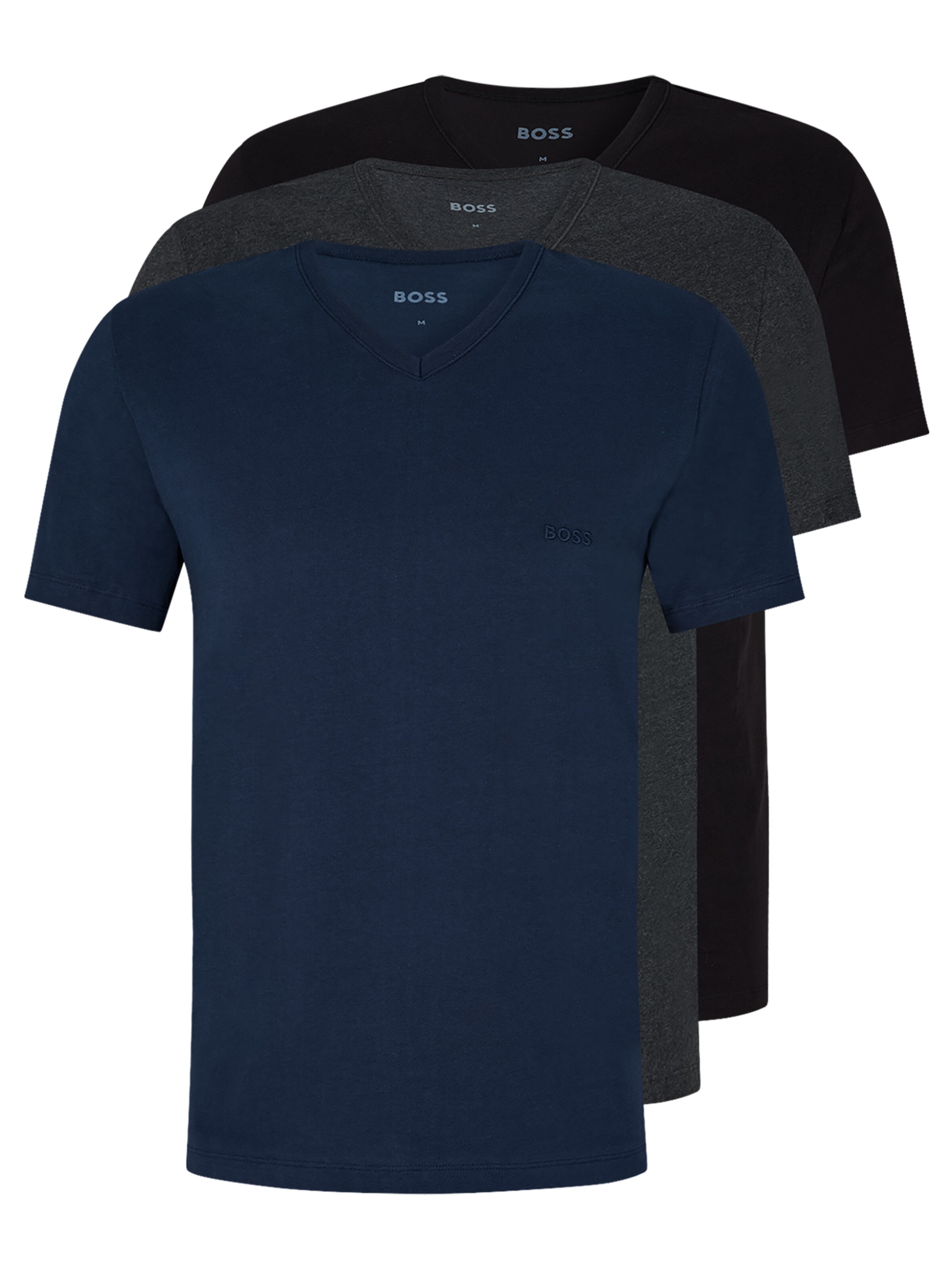 BOSS Shirt 'Classic V-Neck' in XXL in Anthracite, Item view