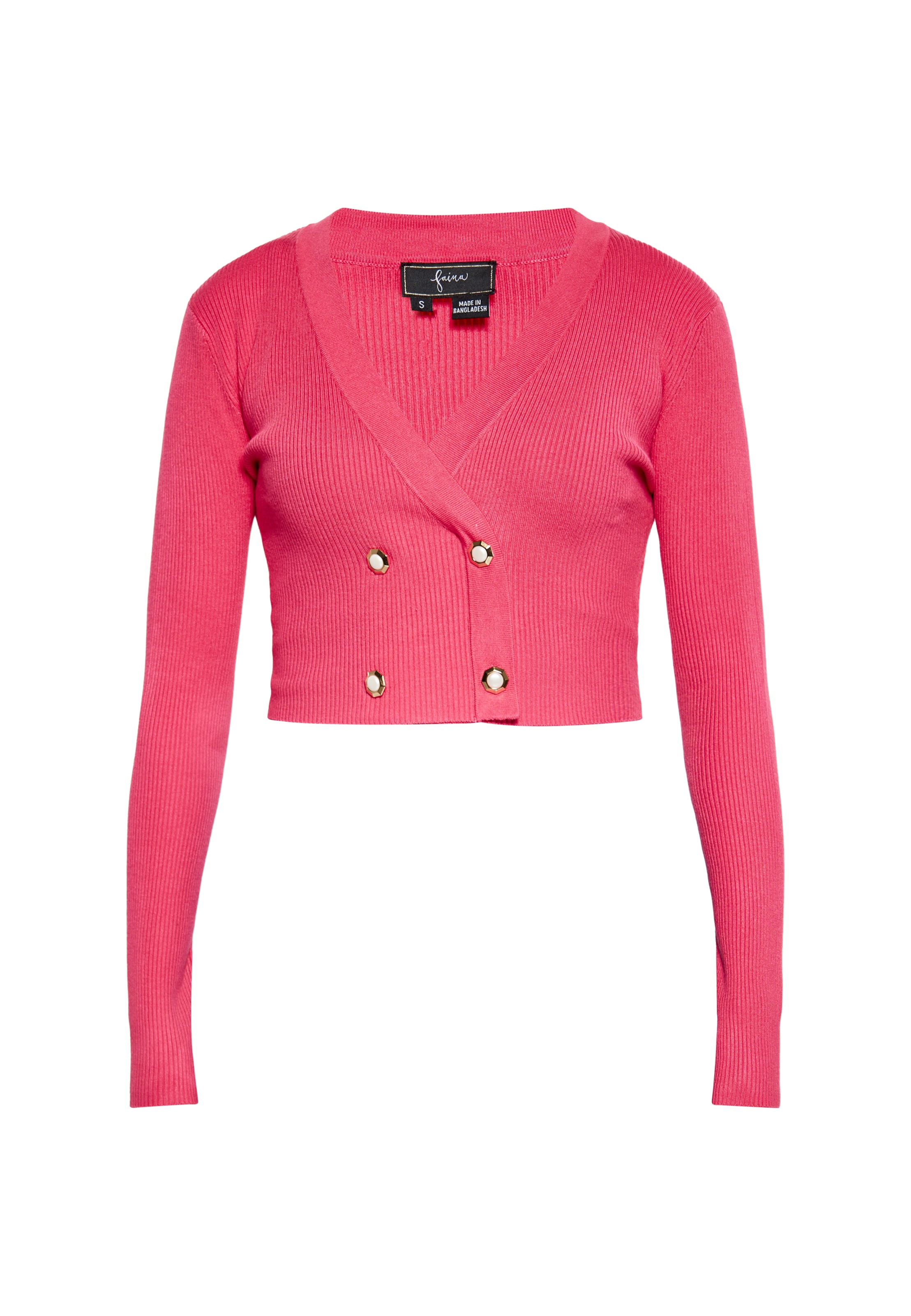 Giacchetta di faina in rosa: frontale