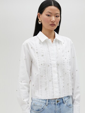 Lola CasademuntBluza - bijela boja: prednji dio