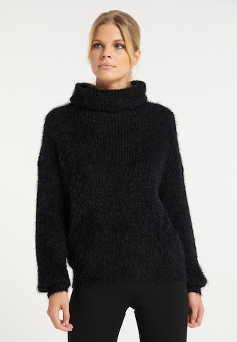 ICEBOUND Oversized trui in Zwart: voorkant