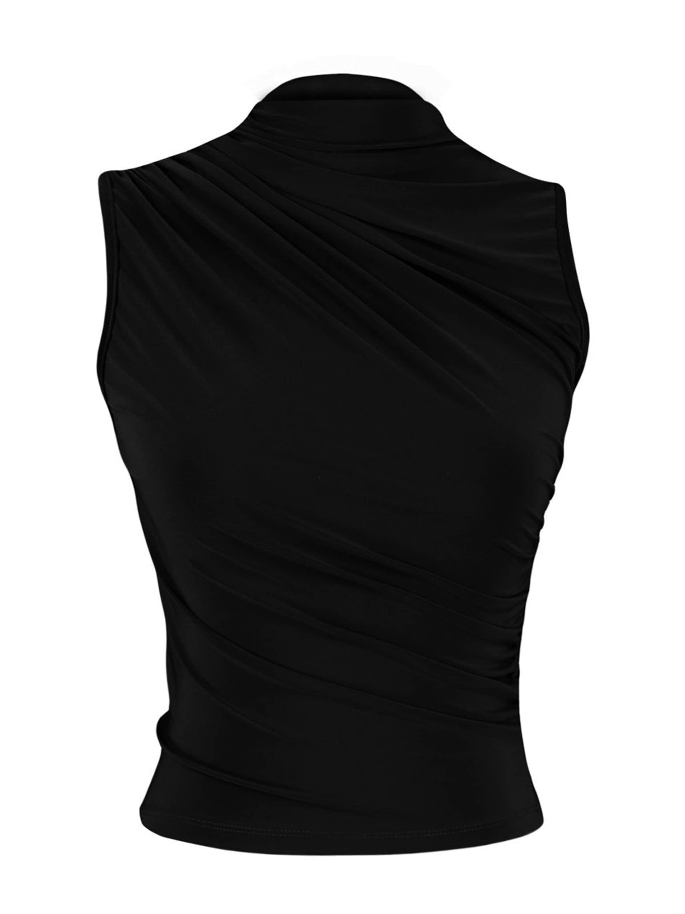 Trendyol - Blusa em preto: frente