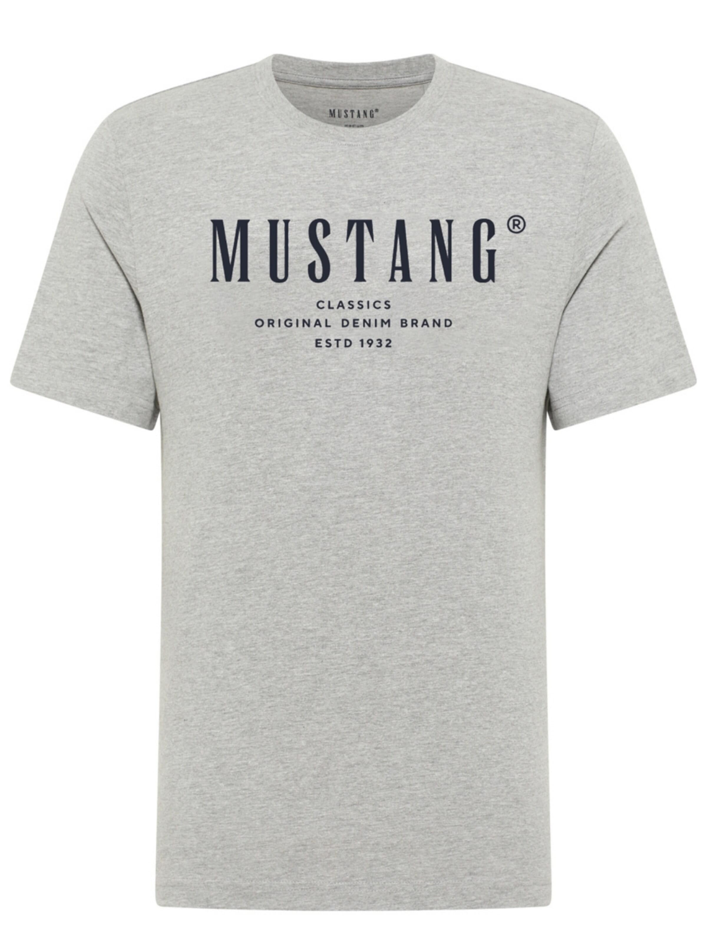 MUSTANG Shirt 'Alex'‌‌‌‌‌‌‌‌‌ in Grau: Vorderseite