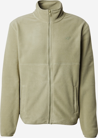 Veste en polaire fonctionnelle 4F en vert : devant