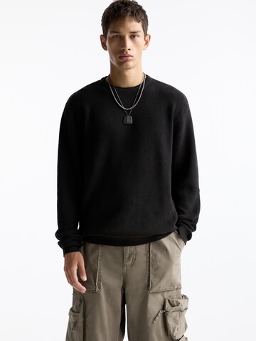 Pull&Bear Pullover in Schwarz: Vorderseite