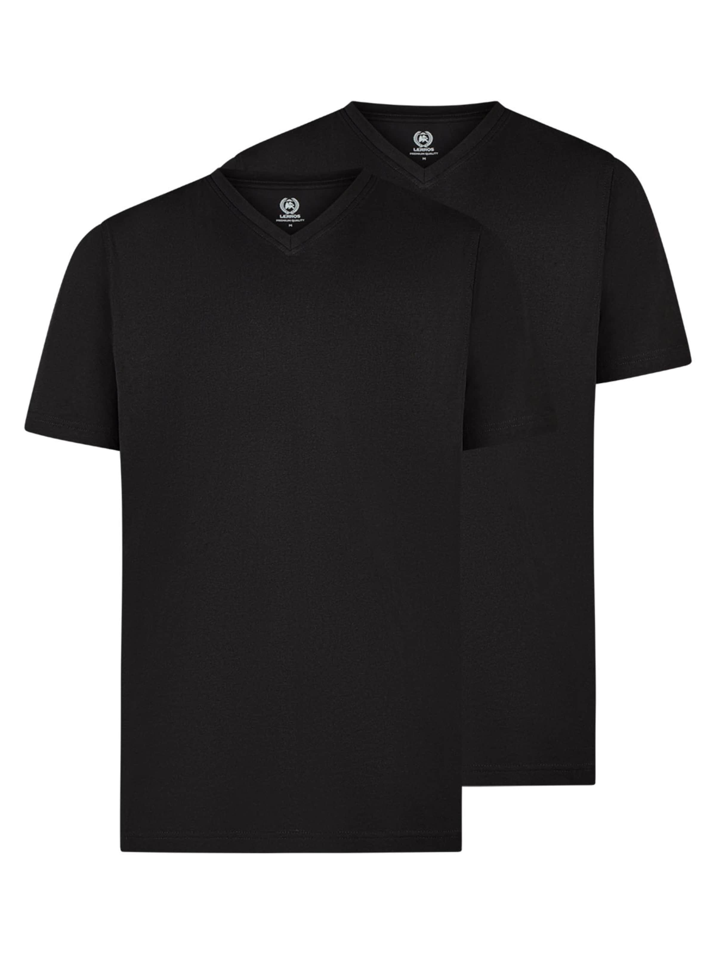 LERROS Shirt 'Basic'‌‌‌‌‌ in Schwarz: Vorderseite