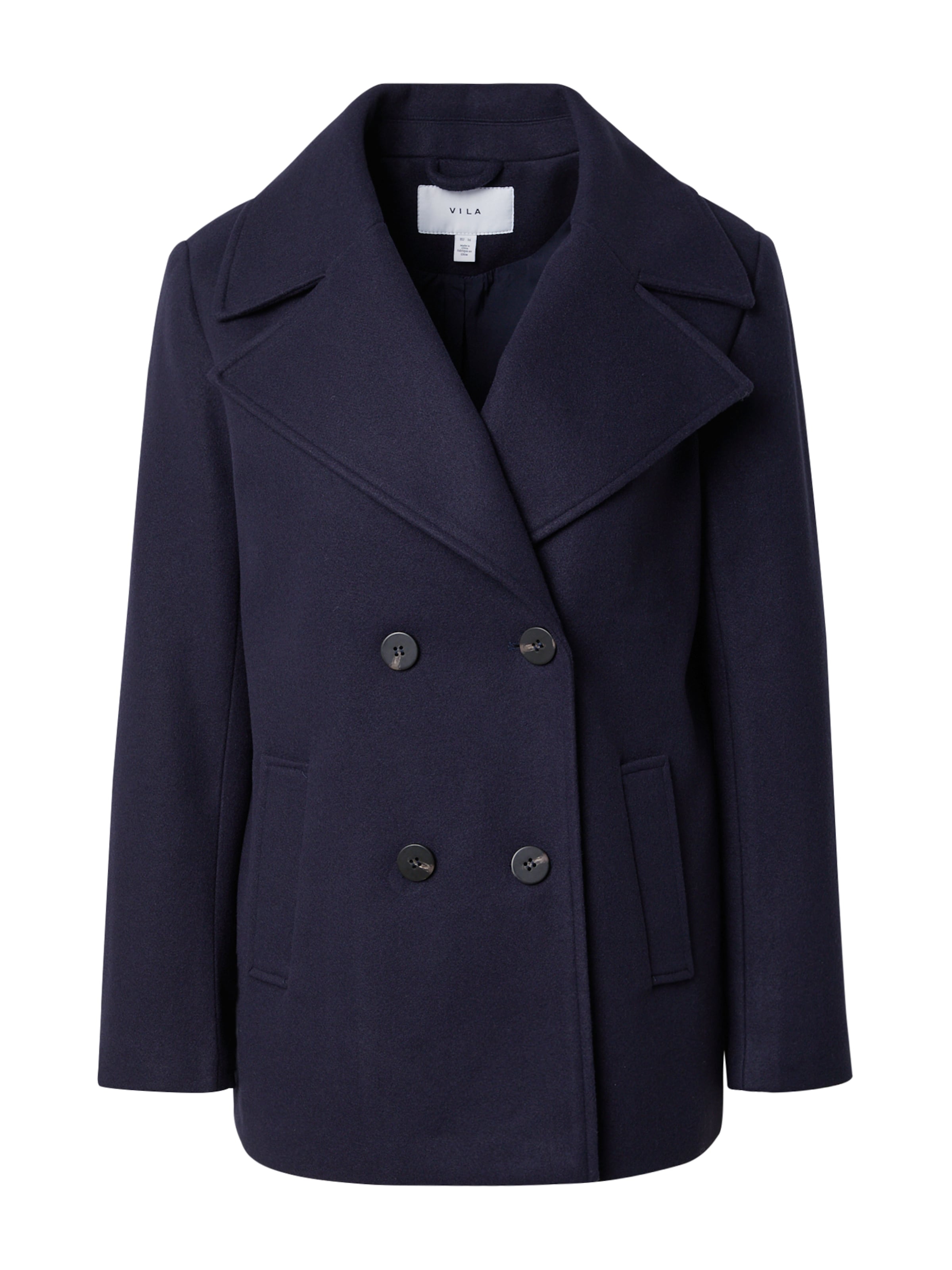 Cappotto di mezza stagione di VILA in blu: frontale