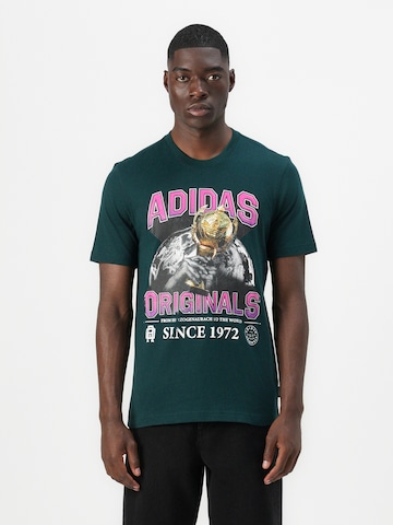 Maglietta 'TREFOIL SERIES REGULAR' di ADIDAS ORIGINALS in verde: frontale