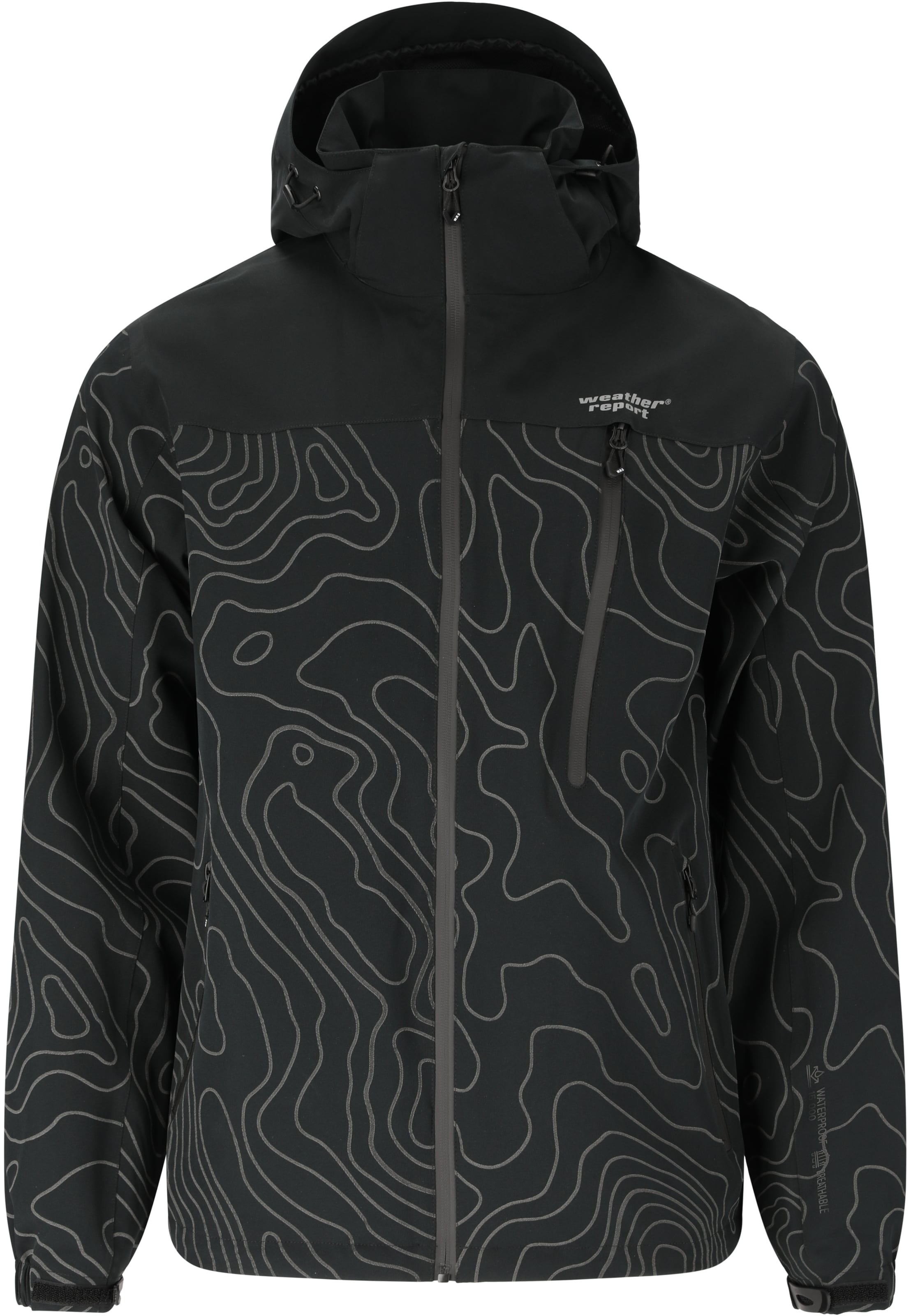 Weather Report Weatherproof jacket 'Delton' in Blue: front