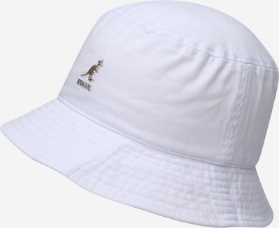 Pălărie KANGOL pe maro / alb, Vizualizare produs