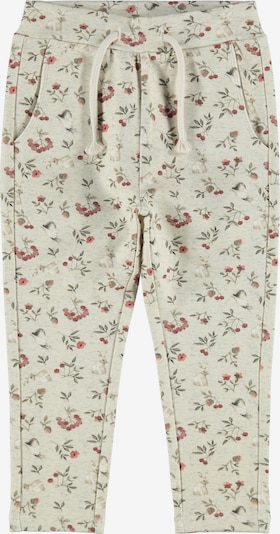 NAME IT Pantalon 'Nikoline' en beige chiné / olive / rosé / rose ancienne, Vue avec produit