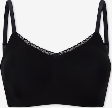 SCHIESSER BH ' Invisible Soft Lace ' in Zwart: voorkant
