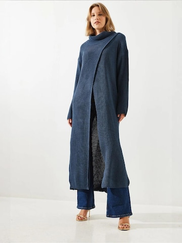 Abito in maglia di Bianco Lucci in blu