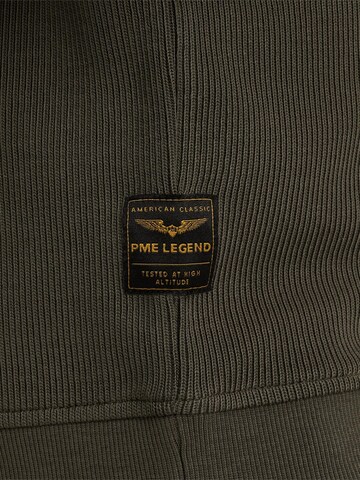 PME Legend Collegepaita 'Pullover with half-zipper' värissä vihreä