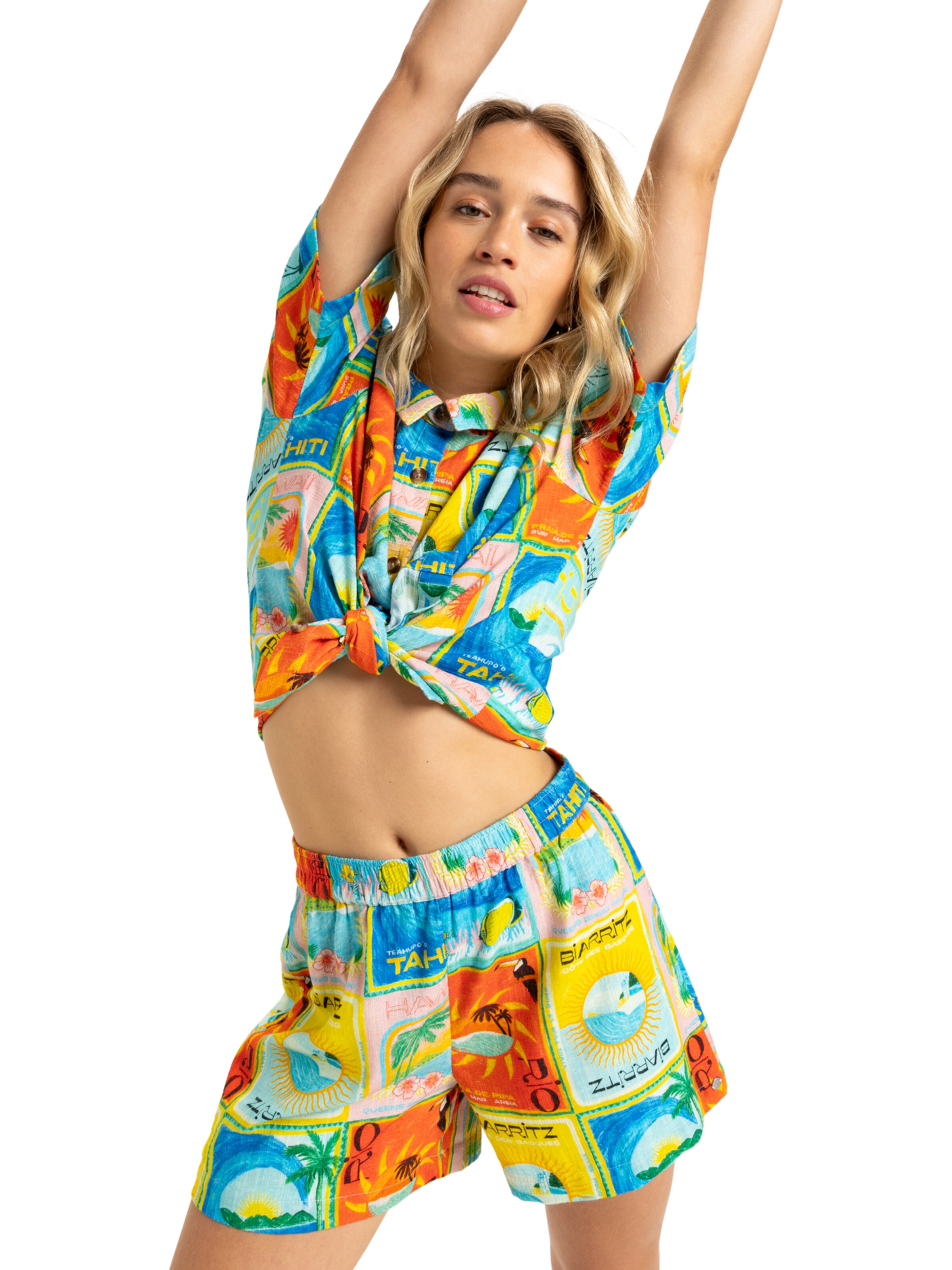 Loosefit Pantalon 'Atlas' ROXY en mélange de couleurs