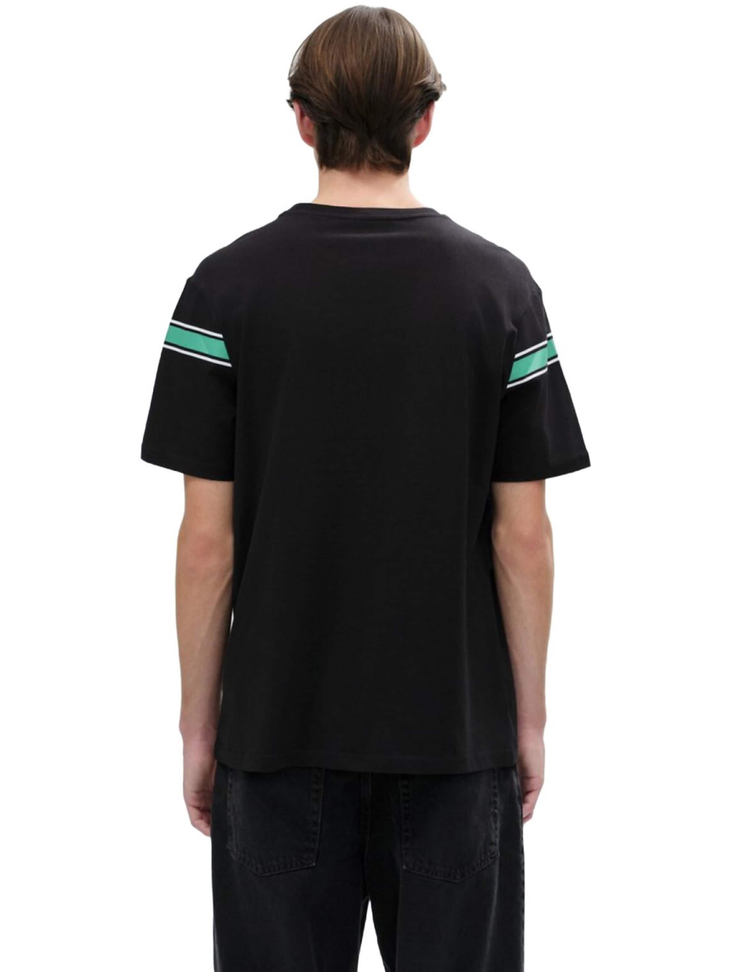Maglietta 'LTB Jeans Herren-T-Shirt mit Streifen und Logo' di LTB Jeans in nero